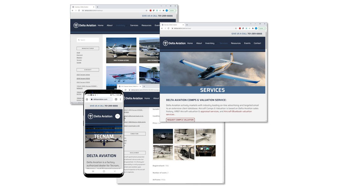 deltaaviation.com designed and developed by Digital Image