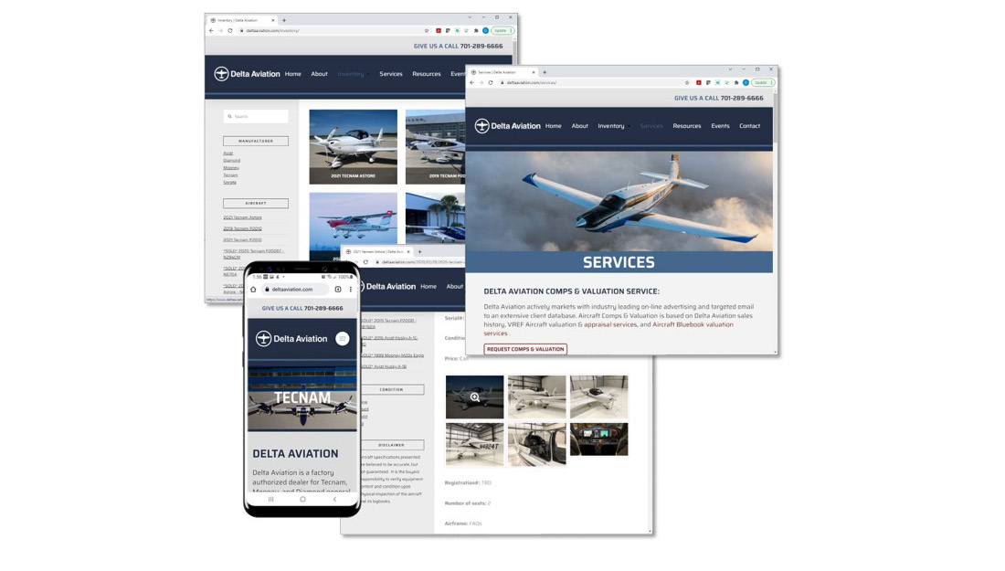 deltaaviation.com designed and developed by Digital Image
