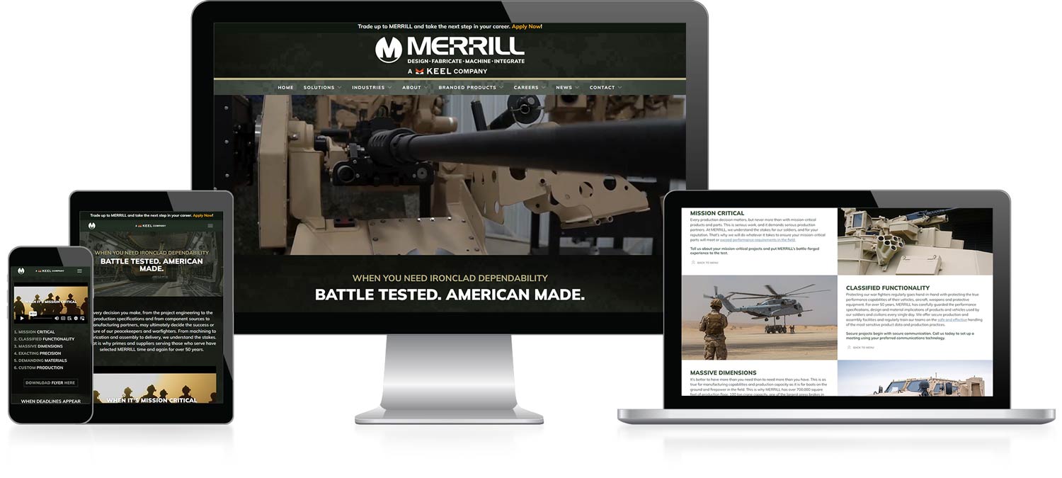 MERRILL Defense Landing Page