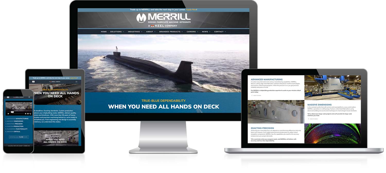 MERRILL Shipbuilding Landing Page